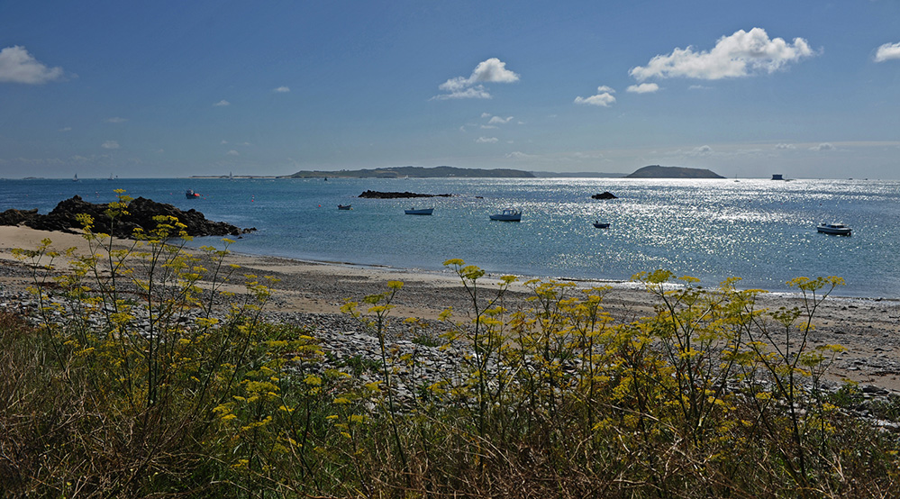Guernsey View to Herm and Sark from Bordeaux Bay 2
